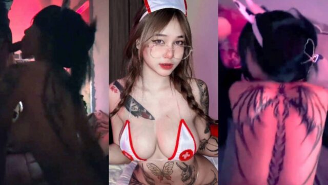 หลุดกลุ่มลับห้องเชือด น้องนามิ สาวสักลายนมใหญ่หน้าสวย ตั้งกล้องอัดวิดีโอเย็ดกับแฟนคา จับผัวโม๊ดจู๋แล้วให้แฟนเย็ดท่าหมาต่อ อย่างเด็ด